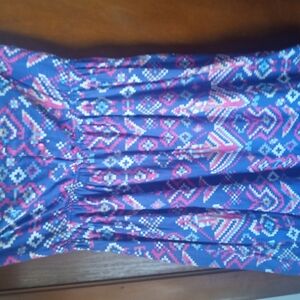 Colorful Geometric Patterned Dress